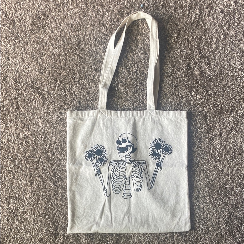 Skeleton Graphic Tote Bag